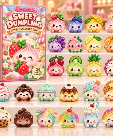 2026 Sweet Dumpling Holiday Countdown: 24-Day Acrylic Charm Advent Set - Kawaii Treat-Themed Collectible Gift