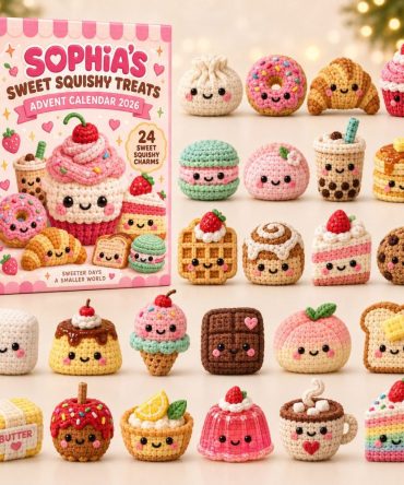 Sweet Squishy Treats Advent Calendar, 24 Dessert Acrylic Charms, Cute Food Countdown With Collectible Squishies, Perfect Gift For Kids 2026