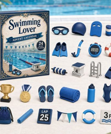 Swimming Lover Advent Calendar 2026 - 24-Day Acrylic Charm Countdown, Perfect Gift For Swimmers & Coaches