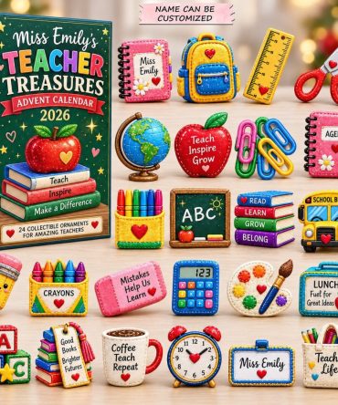 2026 Classroom Treasures Advent Calendar For Teachers - 24-Day Acrylic Charms, School Staff Holiday Gift