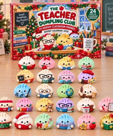 2026 Teacher Dumpling Club Advent Calendar: 24-Day Acrylic Charm Countdown - Endearing Holiday Gift For Educators