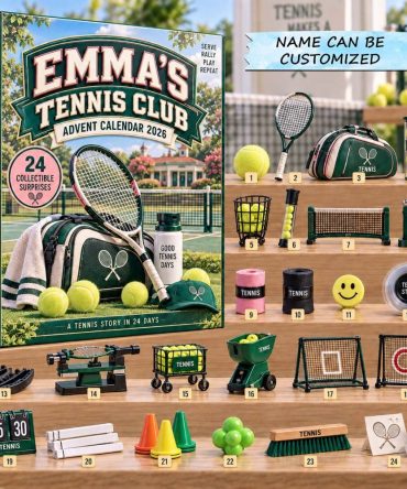2026 Tennis Themed 24-Day Advent Countdown — Acrylic Charm Collectibles, Perfect Gift For Players & Fans