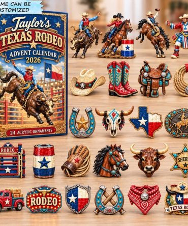 Texas Rodeo Pride Advent 2026 — 24-Day Rodeo & Cowboy Holiday Countdown With Acrylic Rodeo Charms, Collectible Western Ornaments