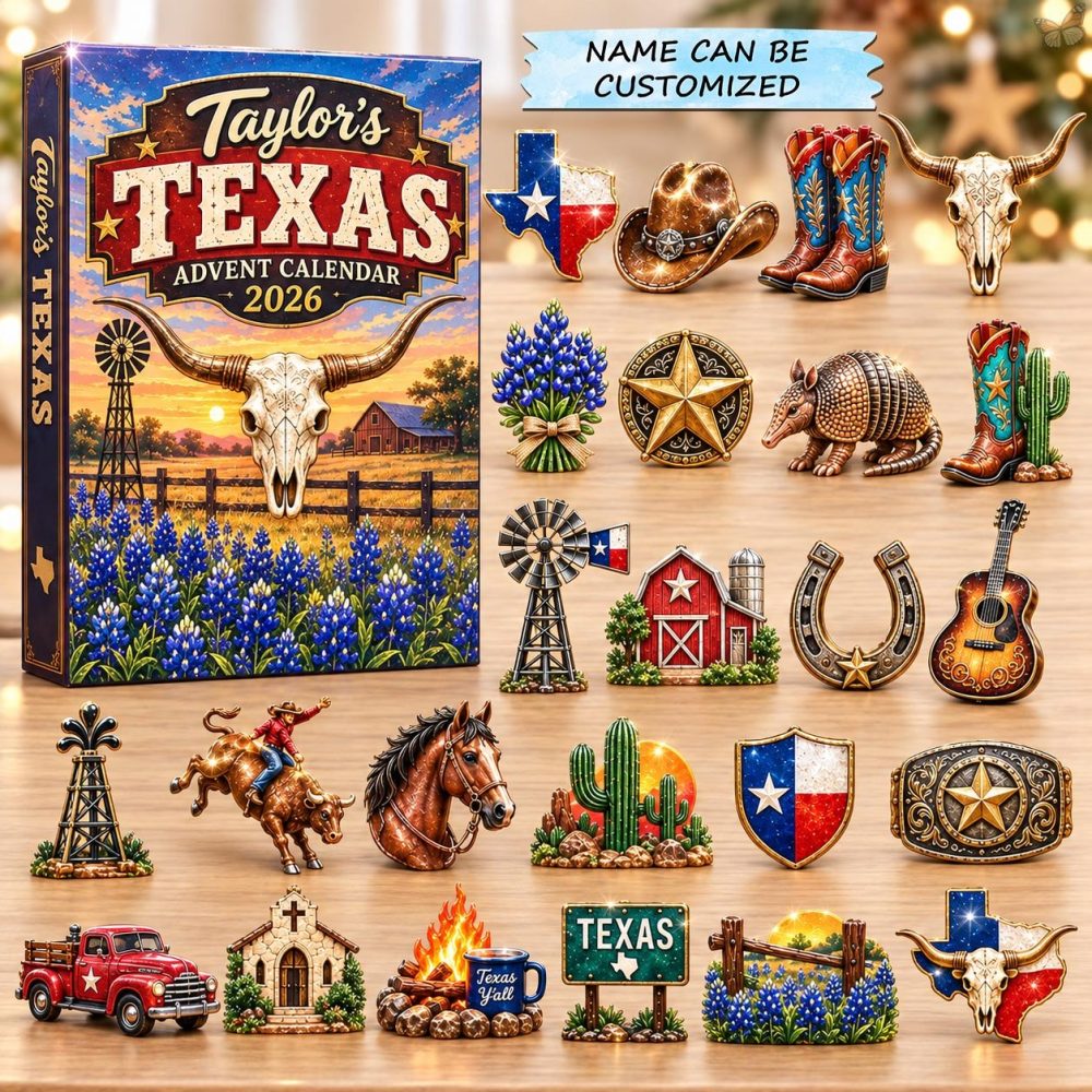 Texas Western Pride Advent 2026 — 24-Day Lone Star Countdown With Acrylic Western Charms, Cowboy-Themed Ornaments & Holiday Gifts