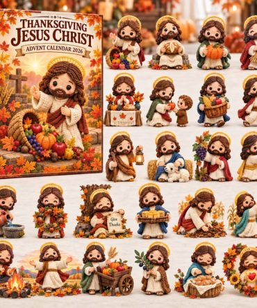 2026 Thanksgiving Jesus Advent Keepsake: 24-Day Acrylic Charm Countdown - Faith & Gratitude Holiday Calendar Gift