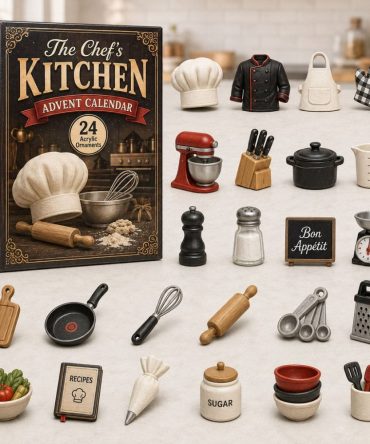 The Chef'S Kitchen Advent Calendar 2026 - 24-Day Acrylic Charms Countdown , Collectible Gift For Home Cooks, Chefs & Kitchen Lovers