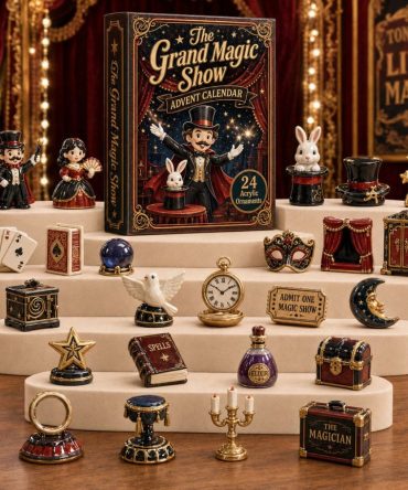 The Grand Magic Show Advent Calendar 2026 - 24-Day Acrylic Charms Countdown , Collectible Gift For Magic Show Fans & Collectors