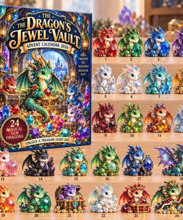 Jewel Vault Of Dragon 2026 Countdown — 24 Gem-Inspired Acrylic Charms, Treasure-Themed Holiday Advent For Collectors & Gifting