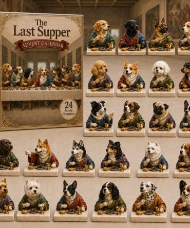 Limited Edition 24-Day Acrylic Charm Countdown 2026 - Last Supper Dog Holiday Calendar: Collectible Charms & Gift