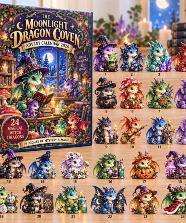 Moonlight Dragon Coven 2026 Advent — 24 Mystical Acrylic Charms, Enchanted Night-Themed Countdown For Fans & Gift-Giving