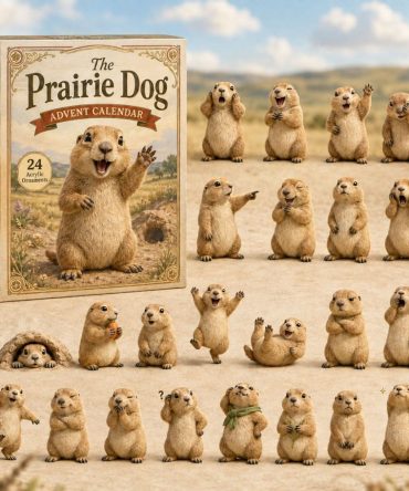 Prairie Dog Adventure Countdown Calendar — 24 Acrylic Charms, Rustic Wildlife Advent Gift For Nature Lovers 2026