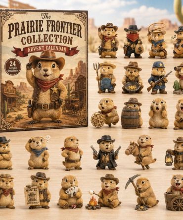 Prairie Frontier Collection Advent Box — 24 Western-Themed Acrylic Charms, Frontier Decor Countdown Gift 2026