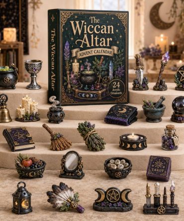 Wiccan Altar 2026 — 24-Day Sacred Altar Advent Calendar With Ritual-Inspired Acrylic Charms, Spiritual Gift For Witches & Pagans