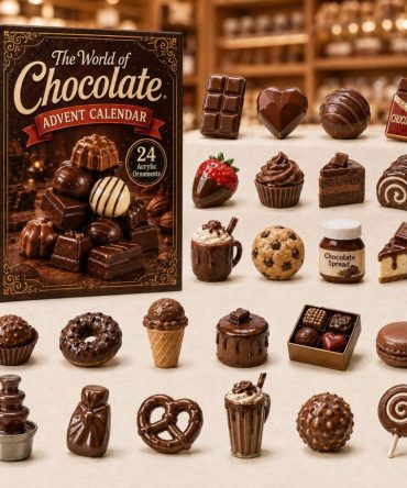 The World Of Chocolate Advent Calendar 2026 - 24-Day Acrylic Charms Countdown , Collectible Gift For Chocolate Lovers & Gourmet Gifts