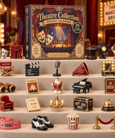 Complete Theatre Collection Countdown 2026 — 24 Themed Acrylic Charms, Deluxe Advent Set For Stage & Play Enthusiasts