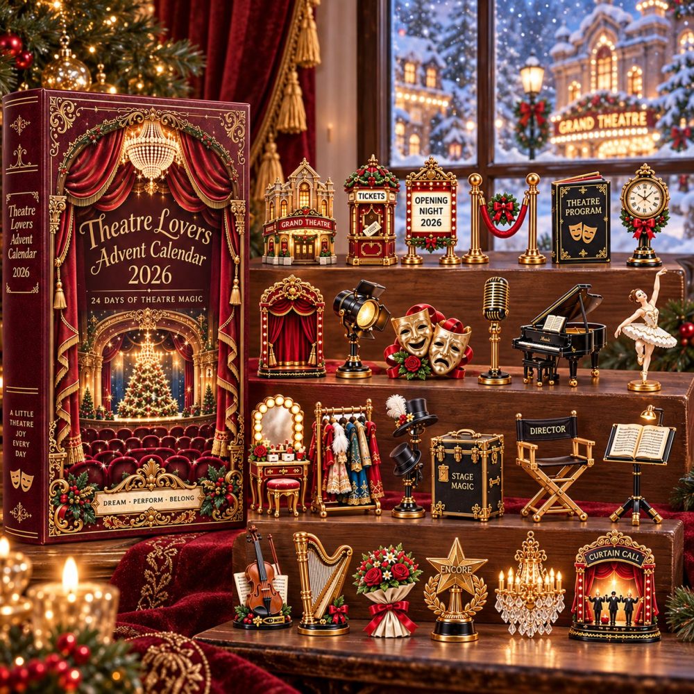Theatre Lovers 24-Day Advent Calendar 2026 — Acrylic Charm Countdown For Drama Fans , Perfect Gift For Stage Enthusiasts