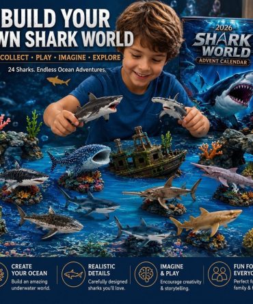 2026 Shark Advent Calendar - 24 Day Countdown With 24 Collectible Acrylic Charms , Ocean Holiday Gift
