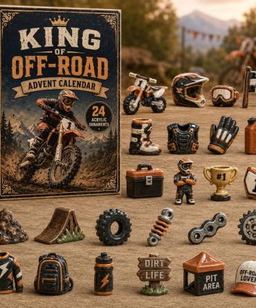 Trail King 2026 Advent Countdown — 24-Day Acrylic Charm Calendar, Hiking & Outdoor Gifts For Trail Lovers And Adventurers