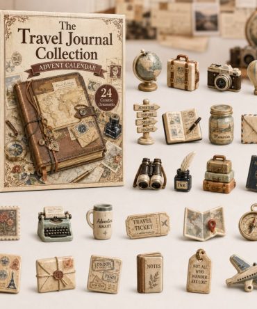 Travel Scrapbook 2026 Advent Calendar — 24-Day Acrylic Charm Countdown, Wanderlust Gifts & Collectible Travel-Themed Keepsakes