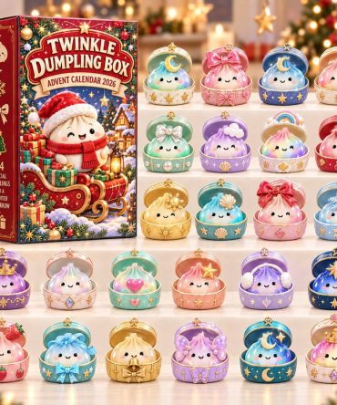 Twinkle Dumpling Box Advent Calendar, 24 Cute Squishy Acrylic Charms, Kawaii Dumpling Countdown For Kids & Collectors, 2026 Holiday Gift