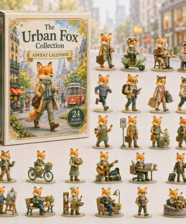2026 Urban Fox Life 24-Day Countdown - City Fox Acrylic Charms Advent Calendar, Trendy Holiday Gift For Teens & Adults