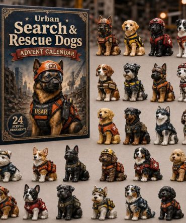 Urban Search & Rescue Dogs 24-Day Advent Calendar With Acrylic K9 Charms — 2026 Tribute Gift For Rescue Teams & Dog Fans