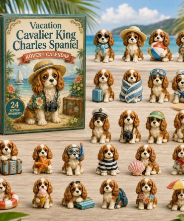 Cavalier Vacation Adventure Advent Calendar — 24 Travel Acrylic Charms, Collector’S Countdown Gift For Pup Fans 2026