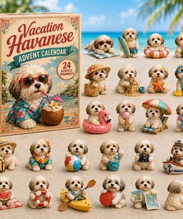 Havanese Vacation 2026 — 24-Day Dog-Lover Advent Calendar With Travel-Themed Acrylic Havanese Charms, Perfect Pet Gift