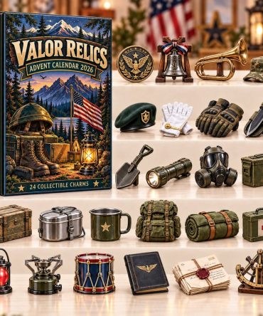 Valor Relics 2026 Military-Themed Holiday Countdown — 24 Acrylic Charms, Collectible Medals & Keepsake Gift Box
