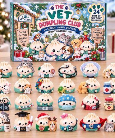 2026 Vet Dumpling Club Countdown: 24 Acrylic Charm Advent Calendar - Cute Veterinary-Themed Holiday Gift