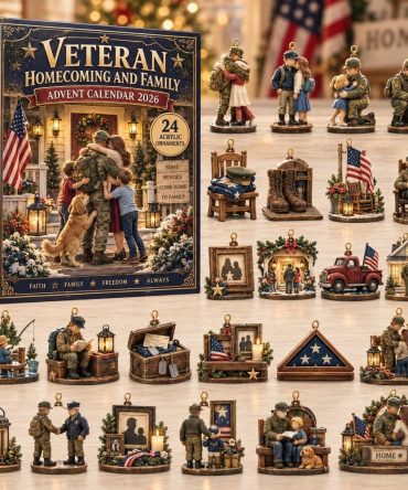 Veteran Homecoming 24-Day Countdown Calendar 2026 – Acrylic Reunion & Military Charms, Patriotic Keepsake Gift For Families