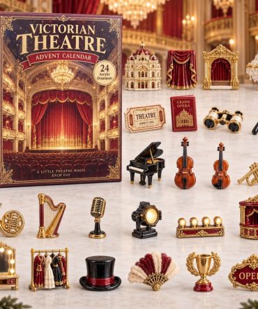 Classic Victorian Theatre Countdown 2026 — 24 Collector Acrylic Charms, Luxury Advent Set For Drama & Costume Lovers