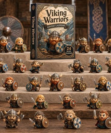 Norse Viking Warriors 2026 — 24-Day Step-Style Advent Calendar With Collectible Acrylic Viking Charms, Mythic Gift For History Fans