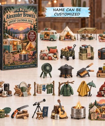 Vintage Camping Life Countdown 2026 — 24-Day Retro Camping Advent With Acrylic Retro Charms, Collectible Trailer Ornaments & Holiday Gifts