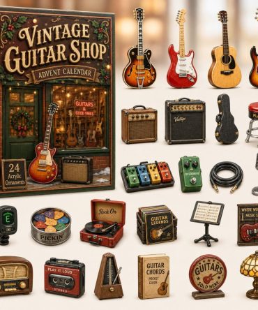 2026 Limited-Edition Vintage Guitar Holiday Countdown — 24 Days Of Acrylic Guitar Charms & Mini Collectibles, Gift For Musicians