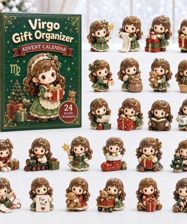 Virgo Zodiac Organizer 24-Day Advent Calendar 2026 - 24 Acrylic Charms, Horoscopes & Gift-Ready Countdown For Virgo Birthdays