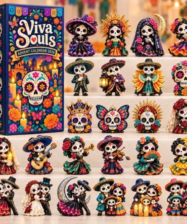 Viva Souls 2026 Artistic Advent Calendar — 24 Unique Acrylic Charms Celebrating Life, Colorful Holiday Countdown & Gift Set