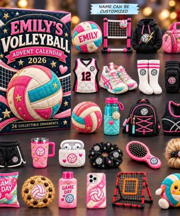 Game Day Essentials Volleyball 2026 Countdown — 24 Acrylic Charms For Players, Coaches & Fans — Training Gift Set