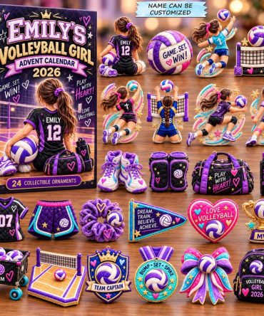 Volleyball Girl 2026 Gift Countdown — 24-Day Acrylic Charm Collection Celebrating Female Players & Team Spirit