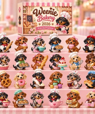 Weenie Bakery Holiday Countdown 2026 — 24 Fun Acrylic Charms Of Sausages & Sweets, Quirky Advent Gift For Foodies