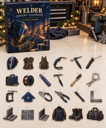 Welder Advent Calendar, 24 Metalwork Acrylic Charms, Welding Tools Countdown For Fabricators & Hobbyists, Trades Gift 2026
