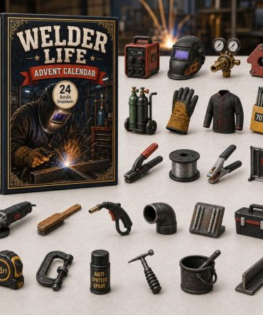 Welder Life Tradesman Countdown 2026 — 24-Day Advent Featuring Acrylic Welder Charms, Gift For Welders & Tool Enthusiasts