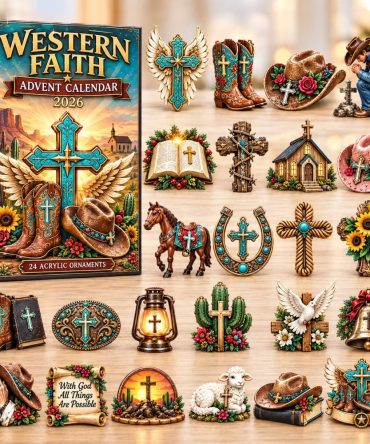 Faith & Tradition 2026 Christian Advent Calendar — 24 Inspirational Acrylic Charms, Scripture-Themed Countdown Gift For Families