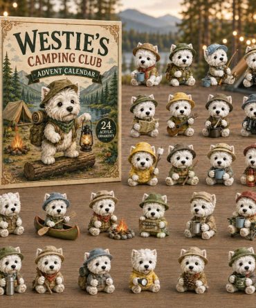 Westies Camping Club Advent 2026 — 24-Day Acrylic Charm Countdown With Outdoor Westie Scenes, Adventure Lover Gift