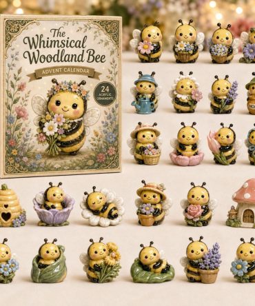 Whimsical Woodland Bee 2026 24-Day Acrylic Charm Reveal — Honeybee-Themed Gift Calendar For Nature & Pollinator Fans