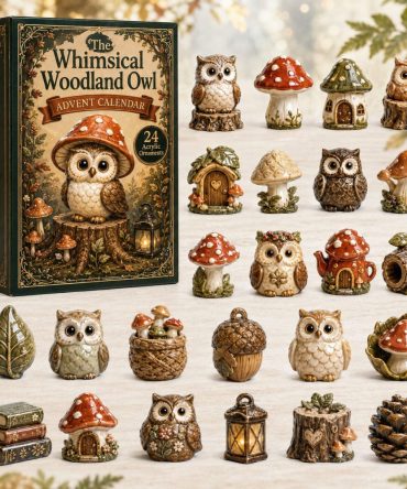 Whimsical Woodland Owl 2026 24-Day Acrylic Charm Countdown — Enchanting Owl-Themed Gift Calendar For Bird Lovers