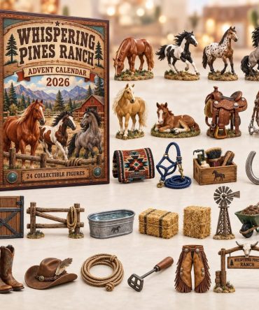 Whispering Pines Ranch 2026 Advent Calendar - 24 Acrylic Charms, Rustic Farmhouse Ornaments & Cozy Holiday Countdown Gift