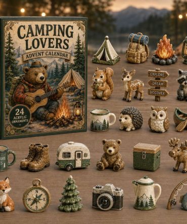 Wild Friends 2026 24-Day Acrylic Charm Collection — Whimsical Woodland Animal Countdown Gift Calendar