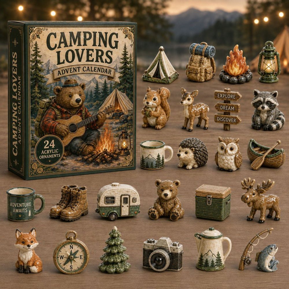 Wild Friends 2026 24-Day Acrylic Charm Collection — Whimsical Woodland Animal Countdown Gift Calendar