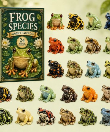 Charming Wild Frog 2026 24-Day Acrylic Charm Countdown — Cute Amphibian Collector Gift & Daily Reveal Calendar